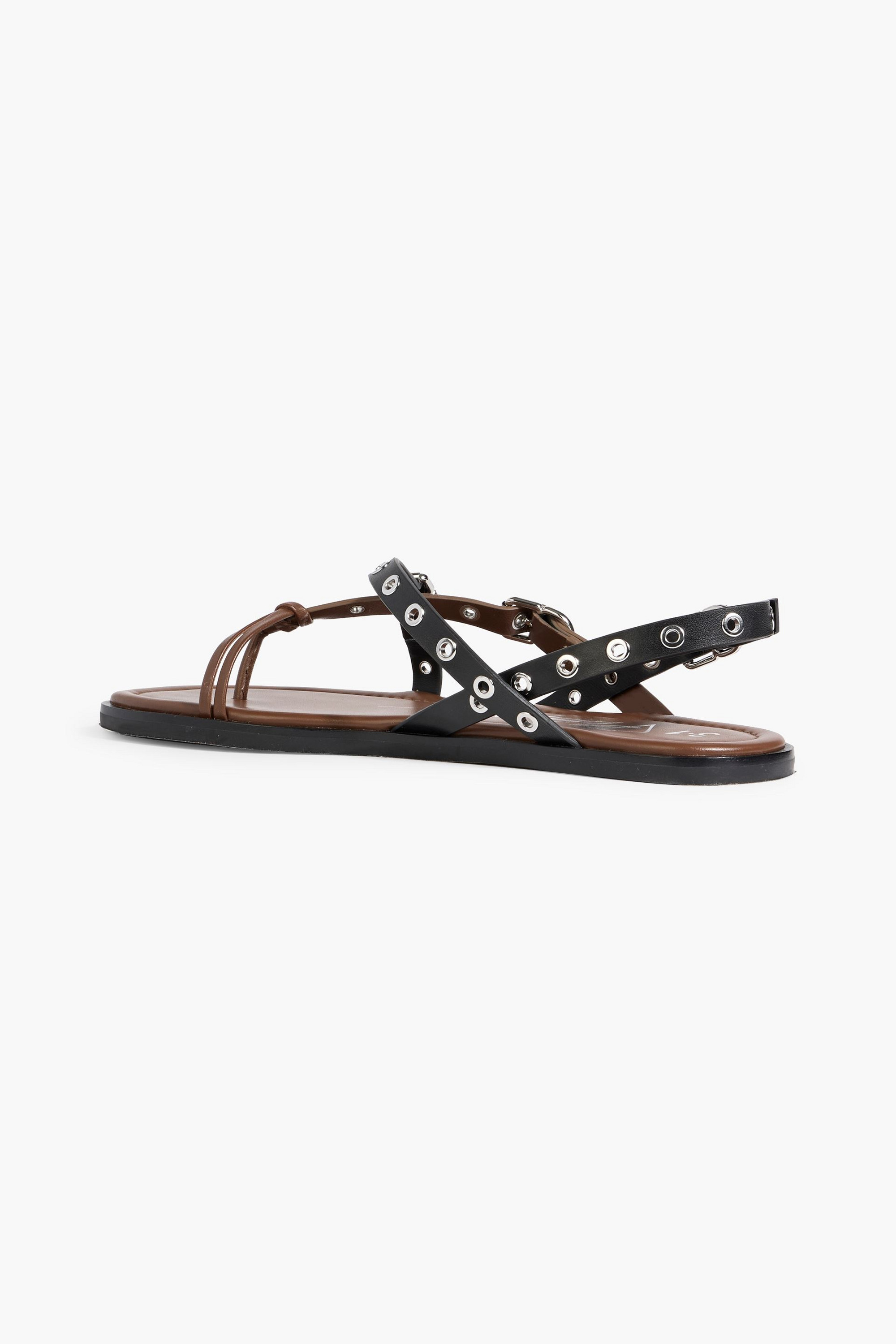 3.1 Phillip Lim Two-tone leather slingback sandals thumbnail