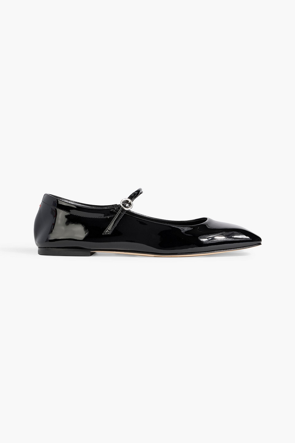 Aeyde Patent-leather Mary Jane Flats In Black