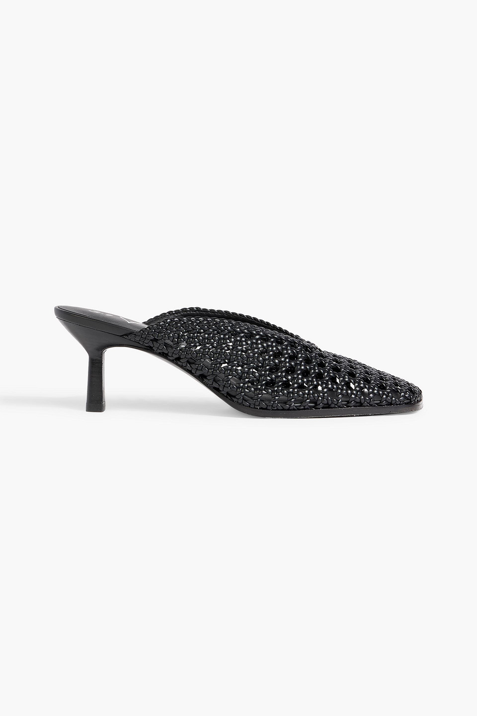 3.1 phillip lim - id macramé leather mules - black - eu 35