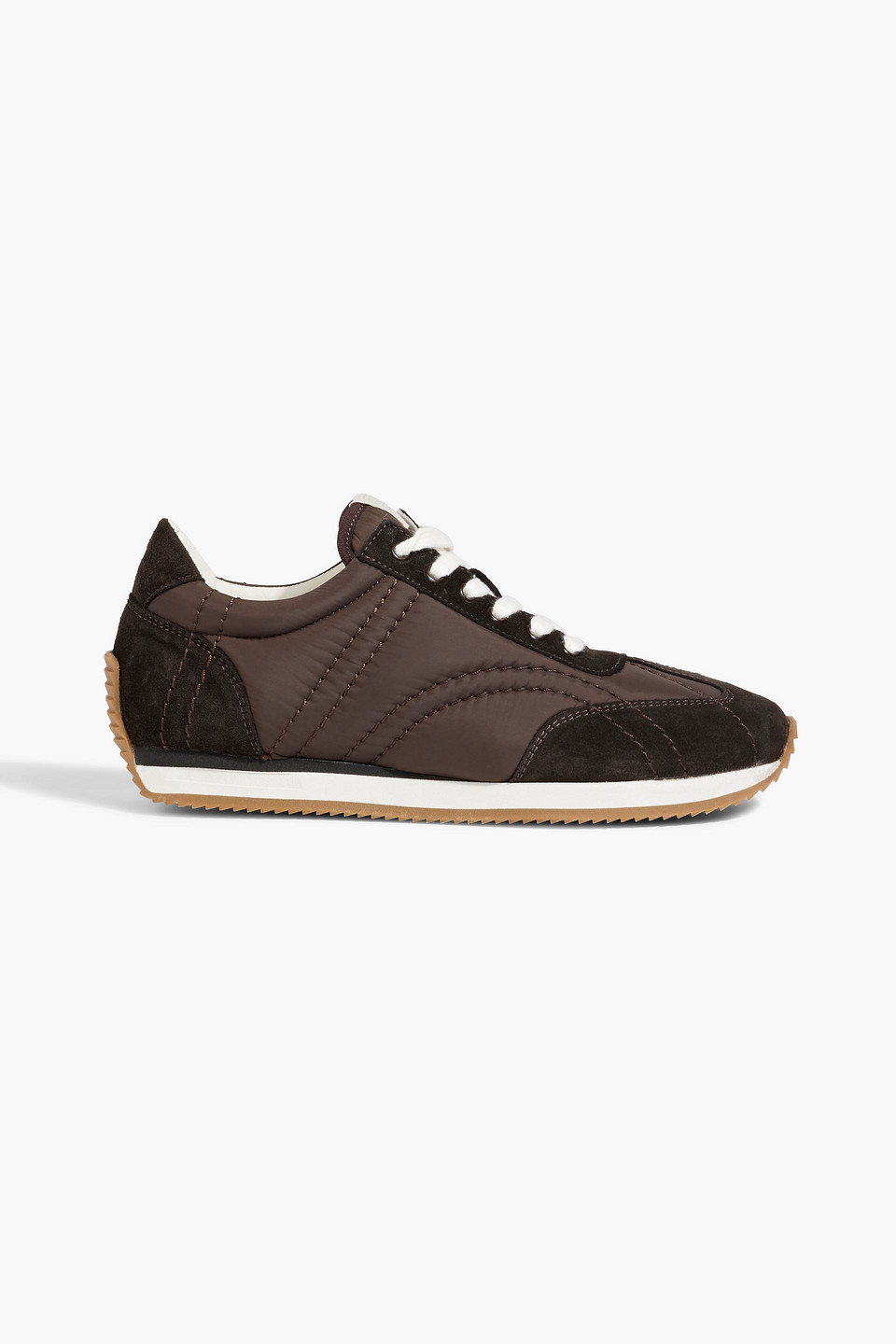 Totême Quilted Shell Sneakers In Brown