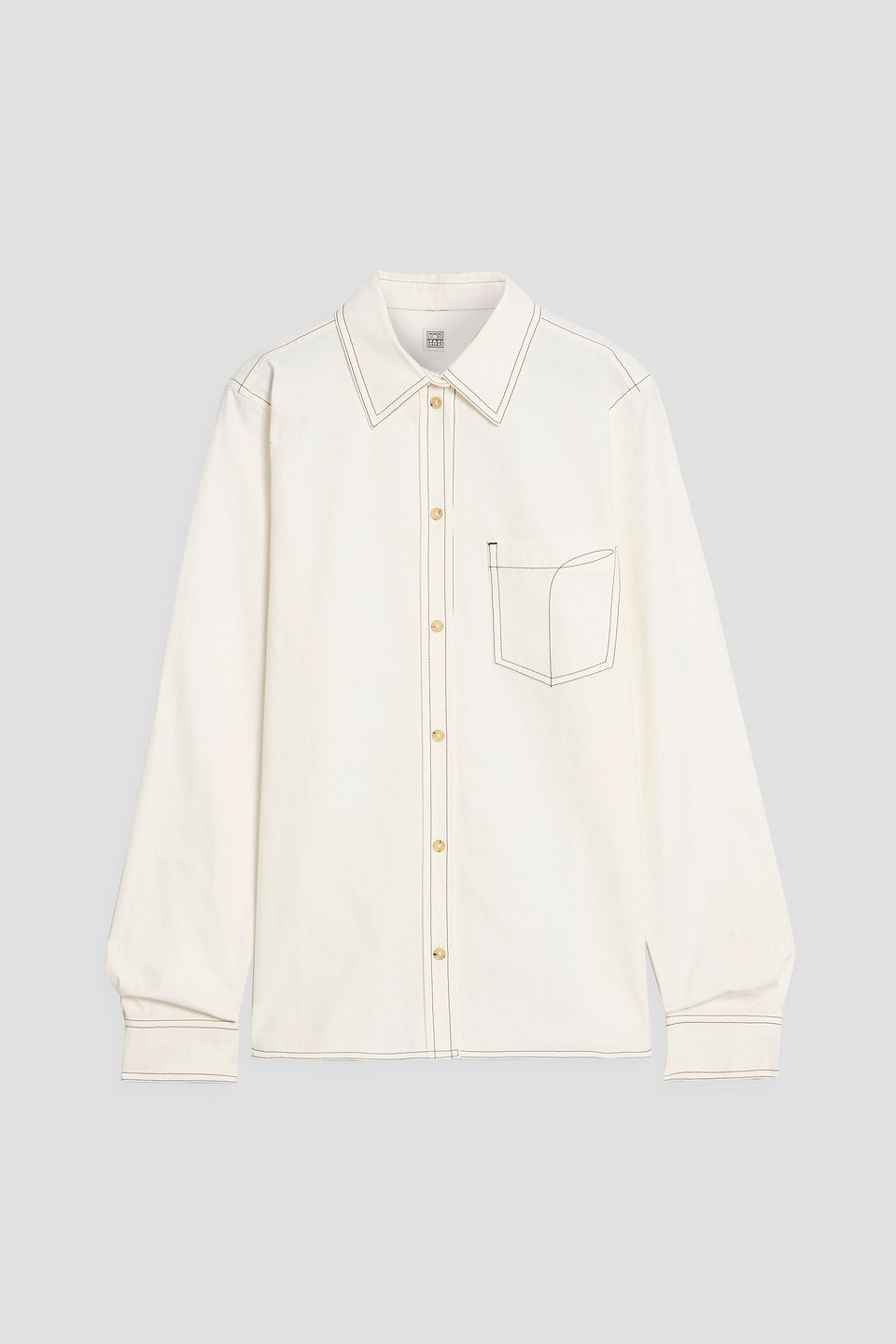 Totême Cotton-twill Shirt In White
