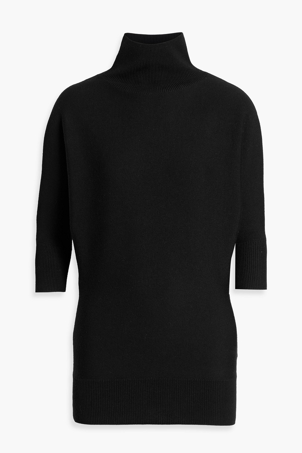 Totême Wool-blend Turtleneck Sweater In Black