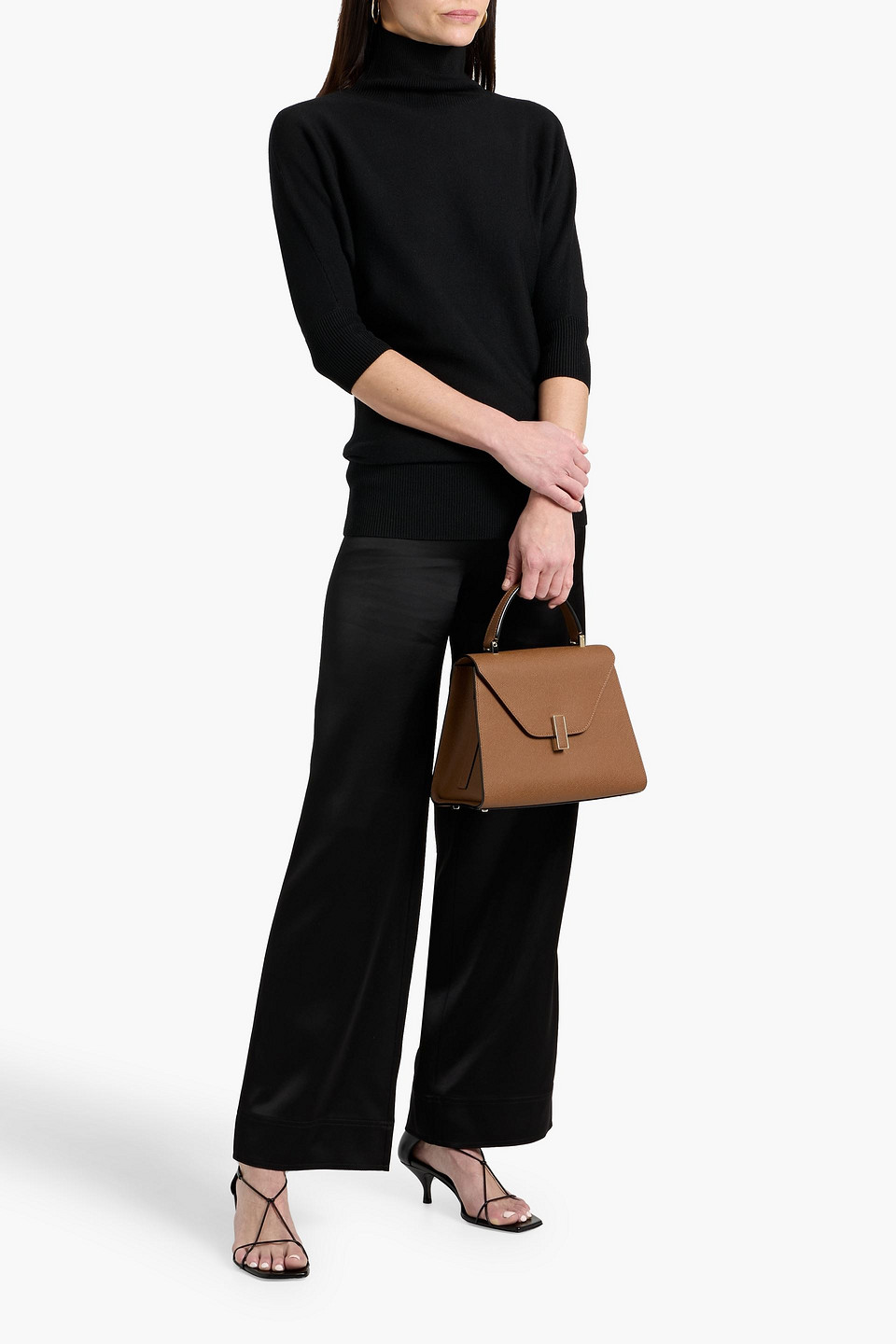 Totême Wool-blend Turtleneck Sweater In Black