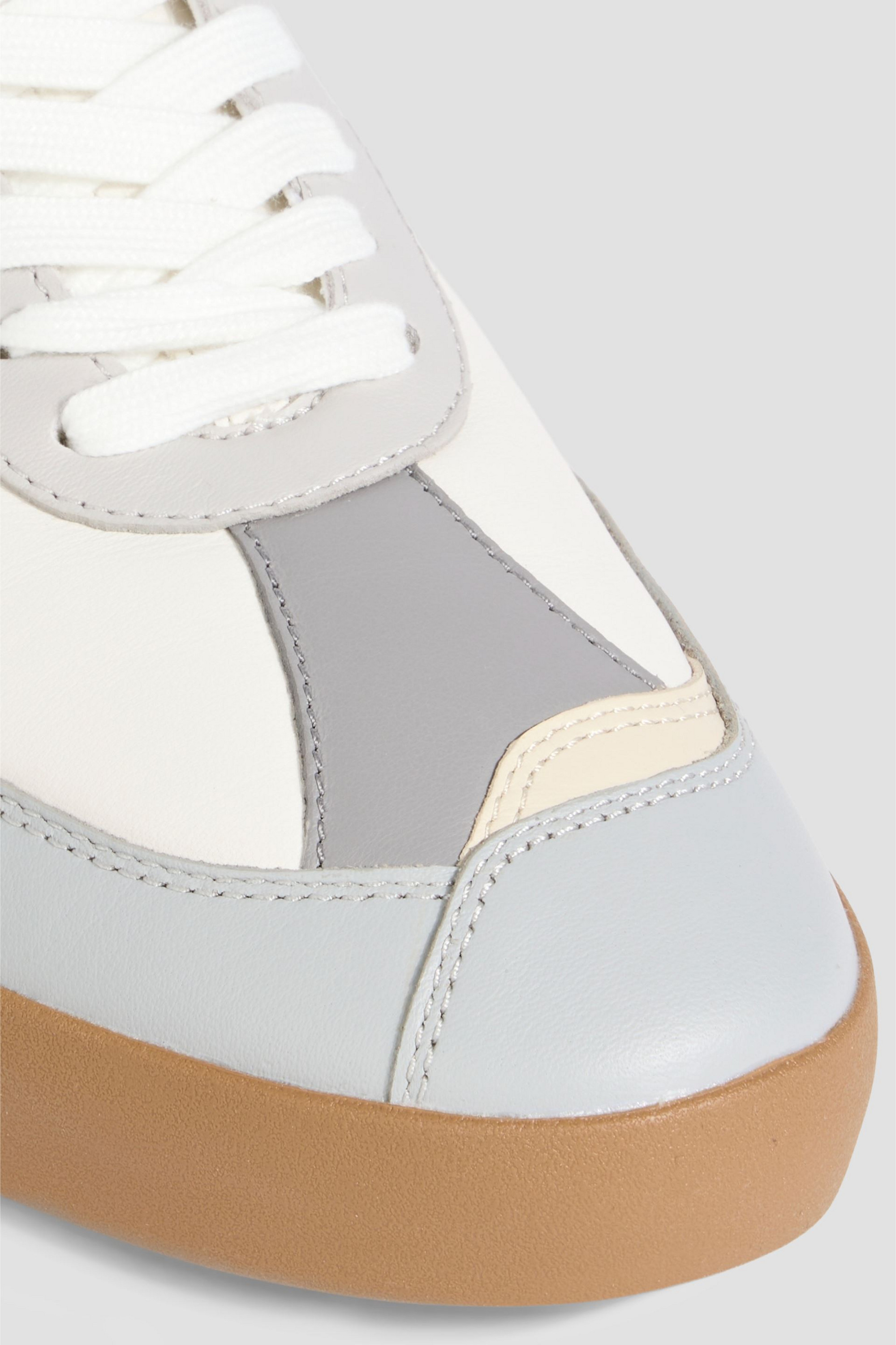 Chloé Kick mesh, leather and suede sneakers