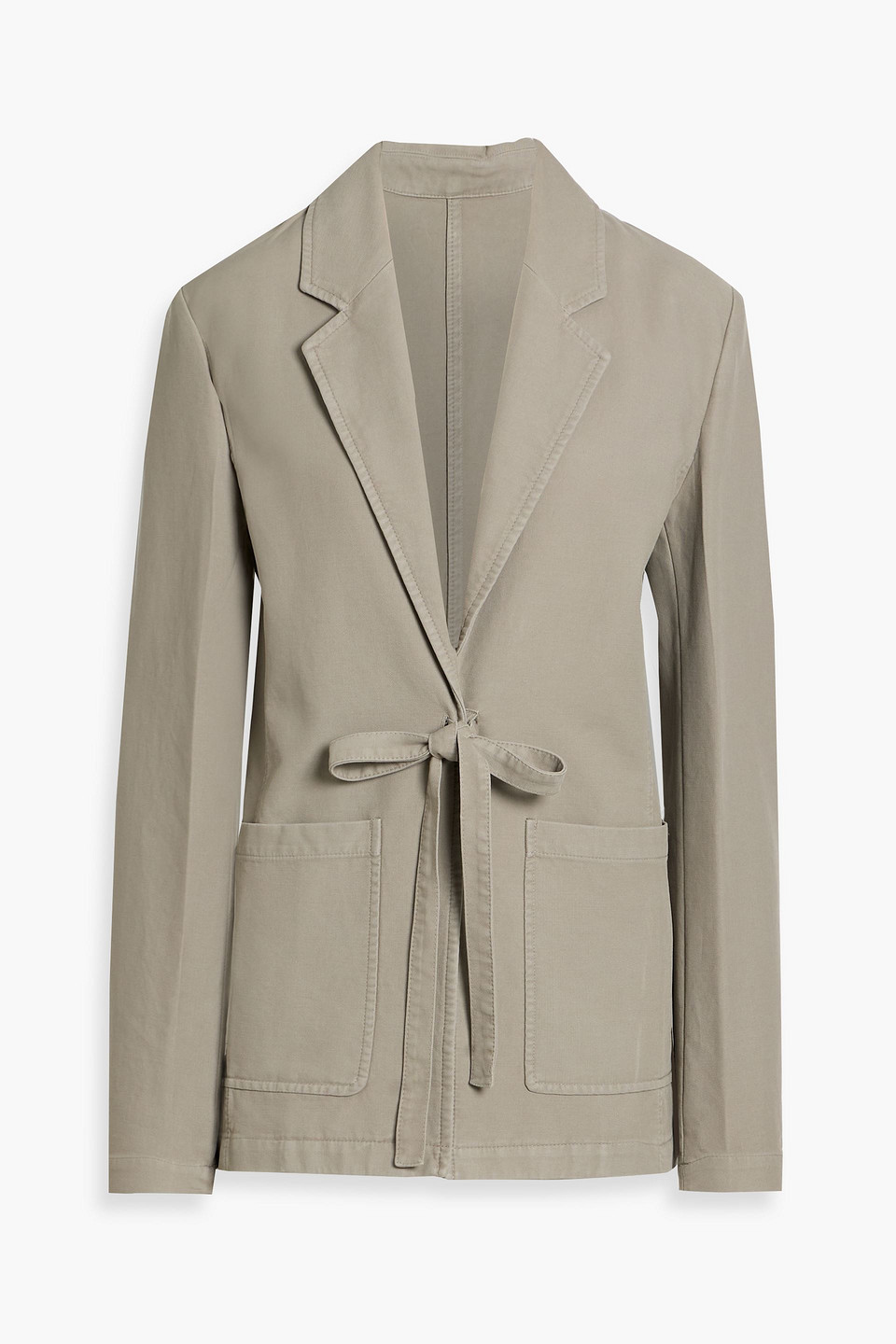 Totême Tie-front Cotton Blazer In Multi