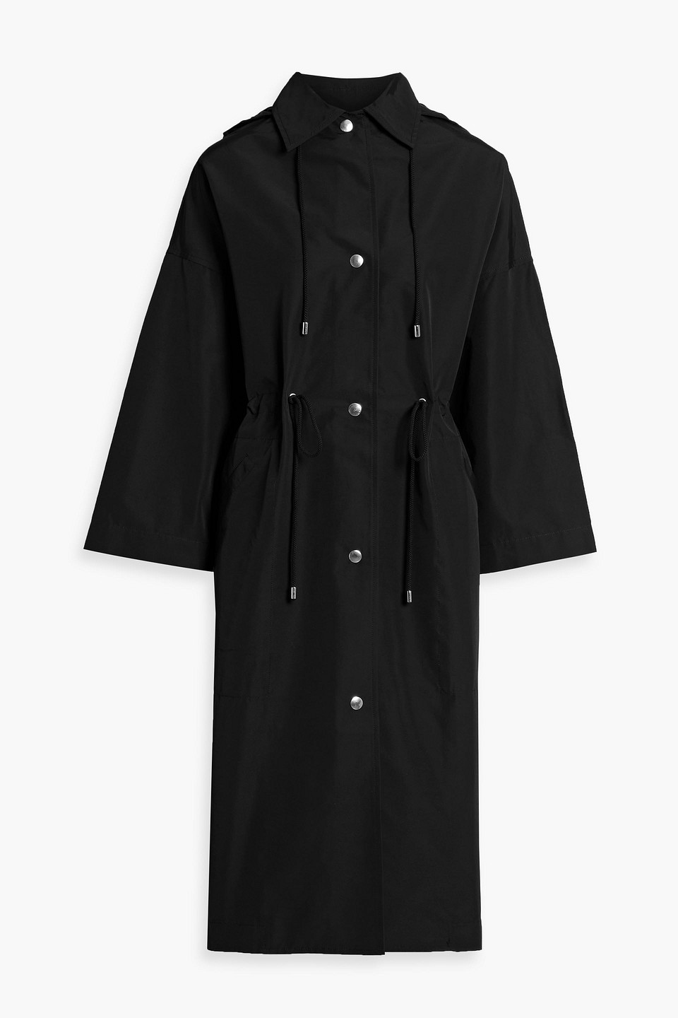 Totême Cotton-blend Faille Parka In Black