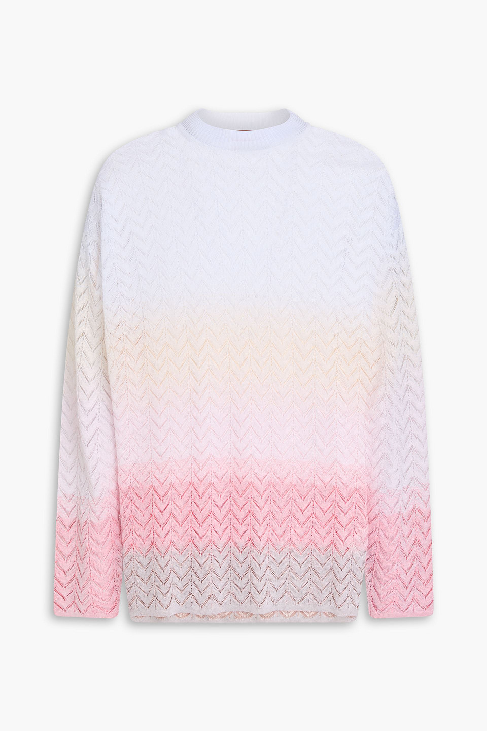 Missoni Crochet-knit Sweater In Pink