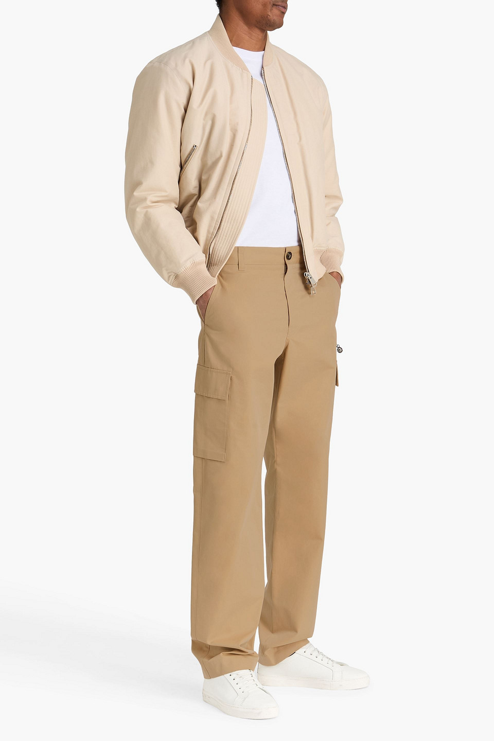  Versace - Cotton-twill Cargo Pants - Neutral - It 48 