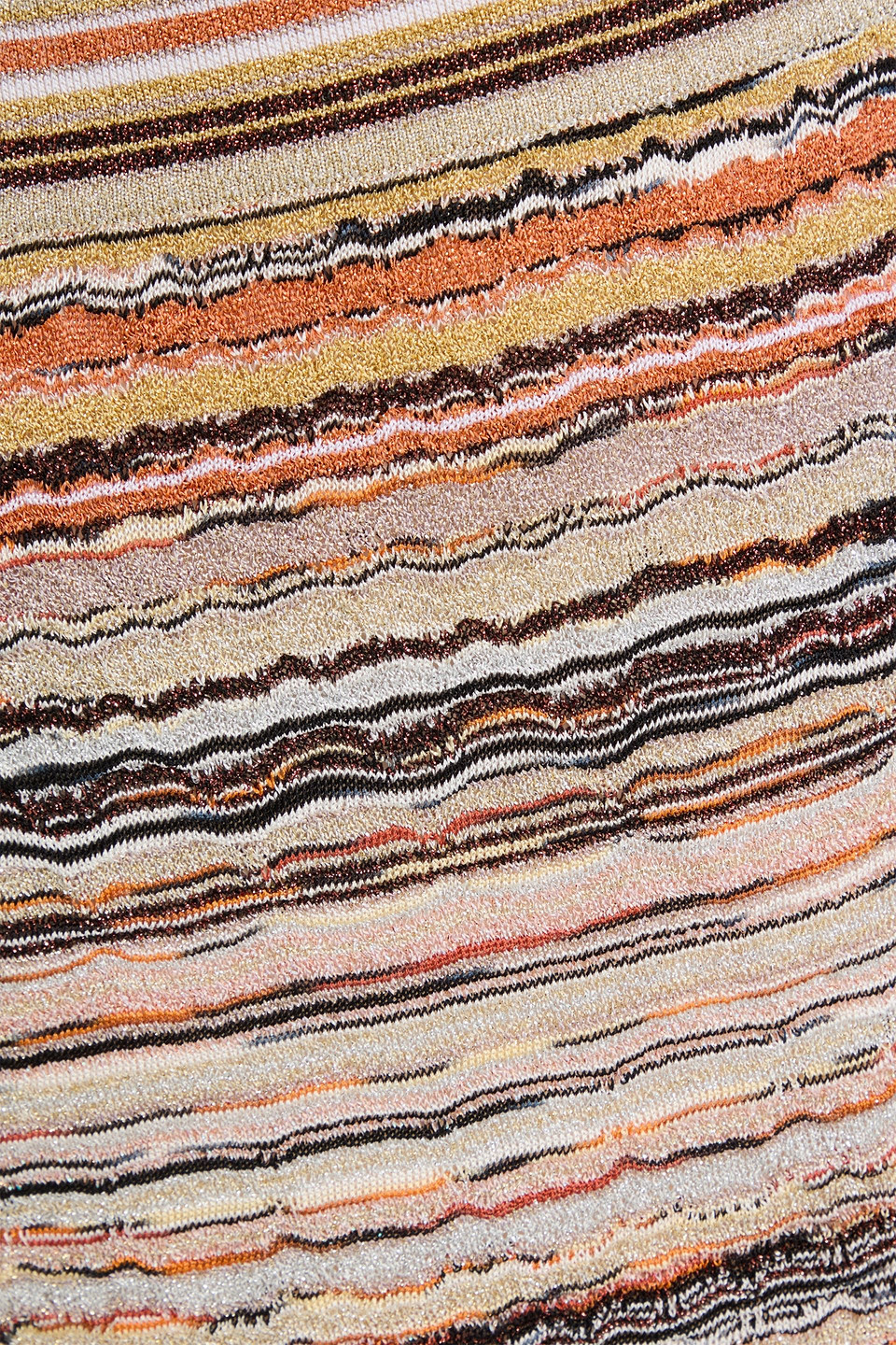 Missoni Metallic Crochet-knit Pencil Skirt In Multi