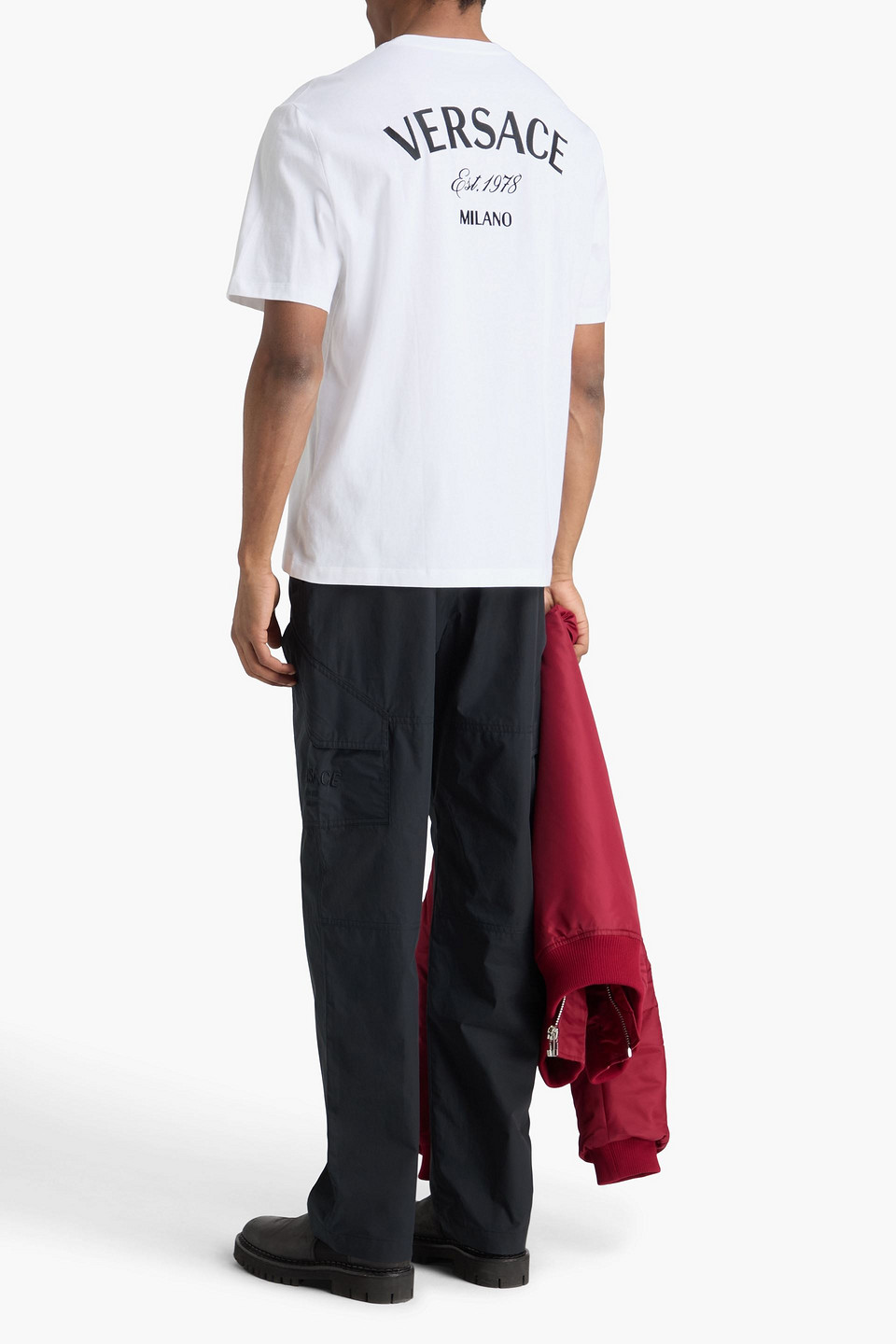  Versace - Cargohose Aus Baumwolle - Schwarz - It 46 