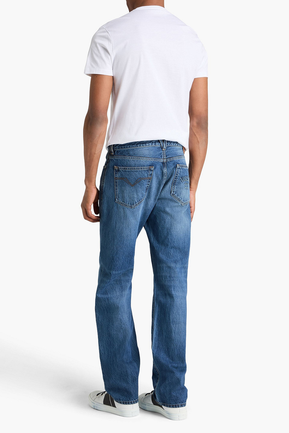  Versace - Jeans Aus Denim Mit Sitzfalten - Blau - 33 