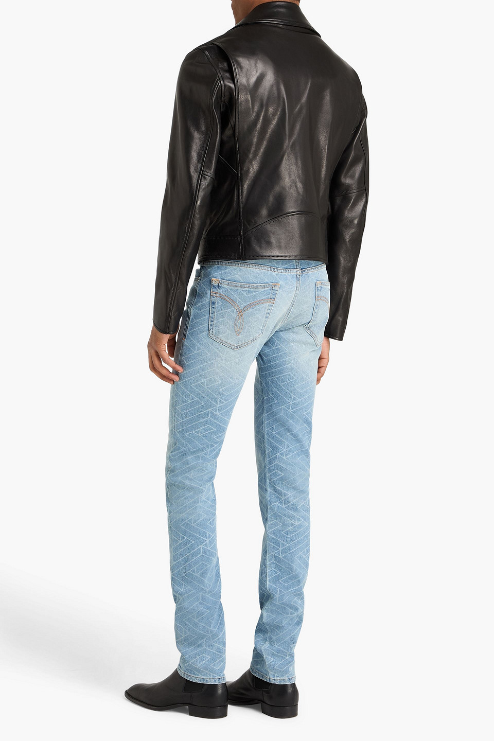  Versace - Bikerjacke Aus Leder - Schwarz - It 54 
