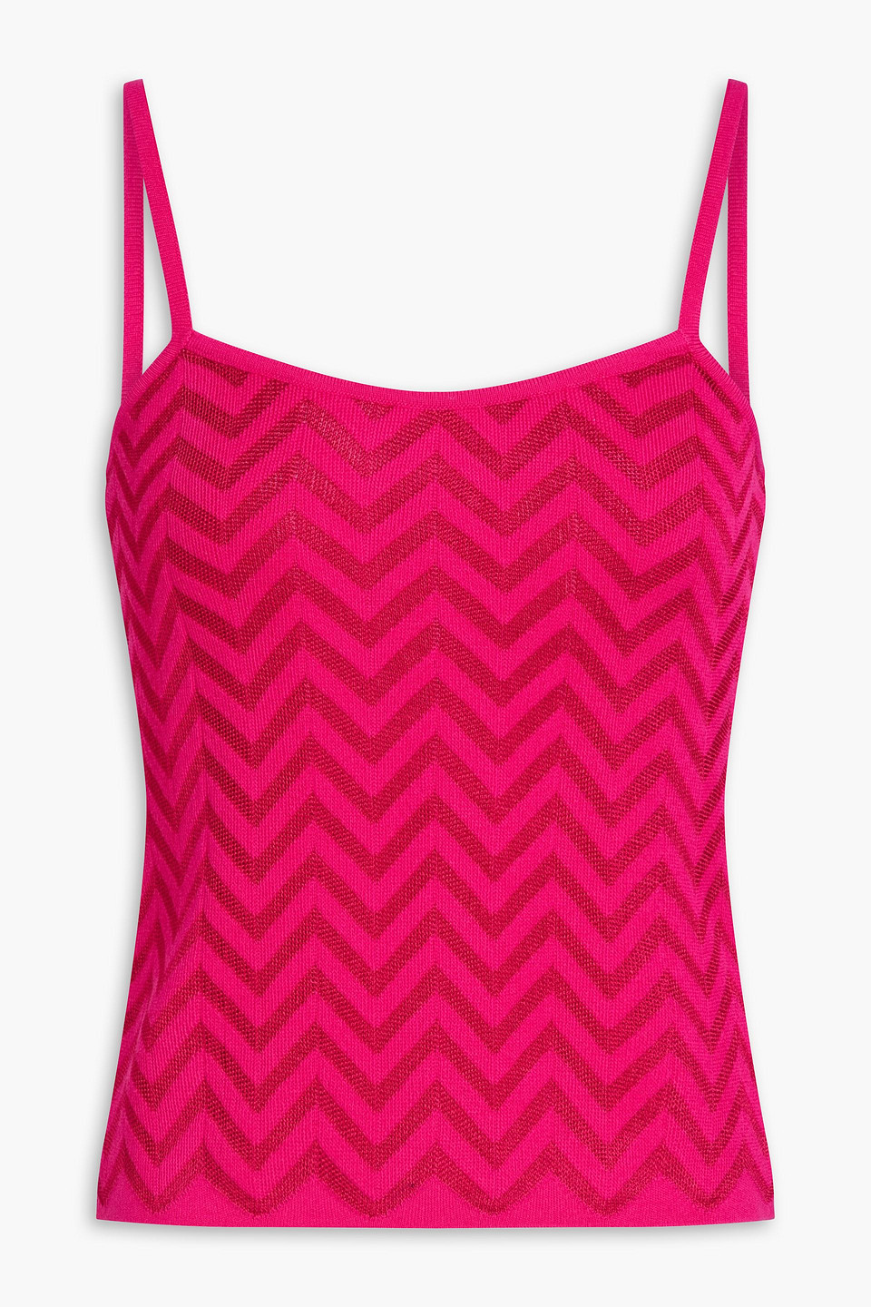 Missoni Crochet-knit Cotton-blend Top In Pink