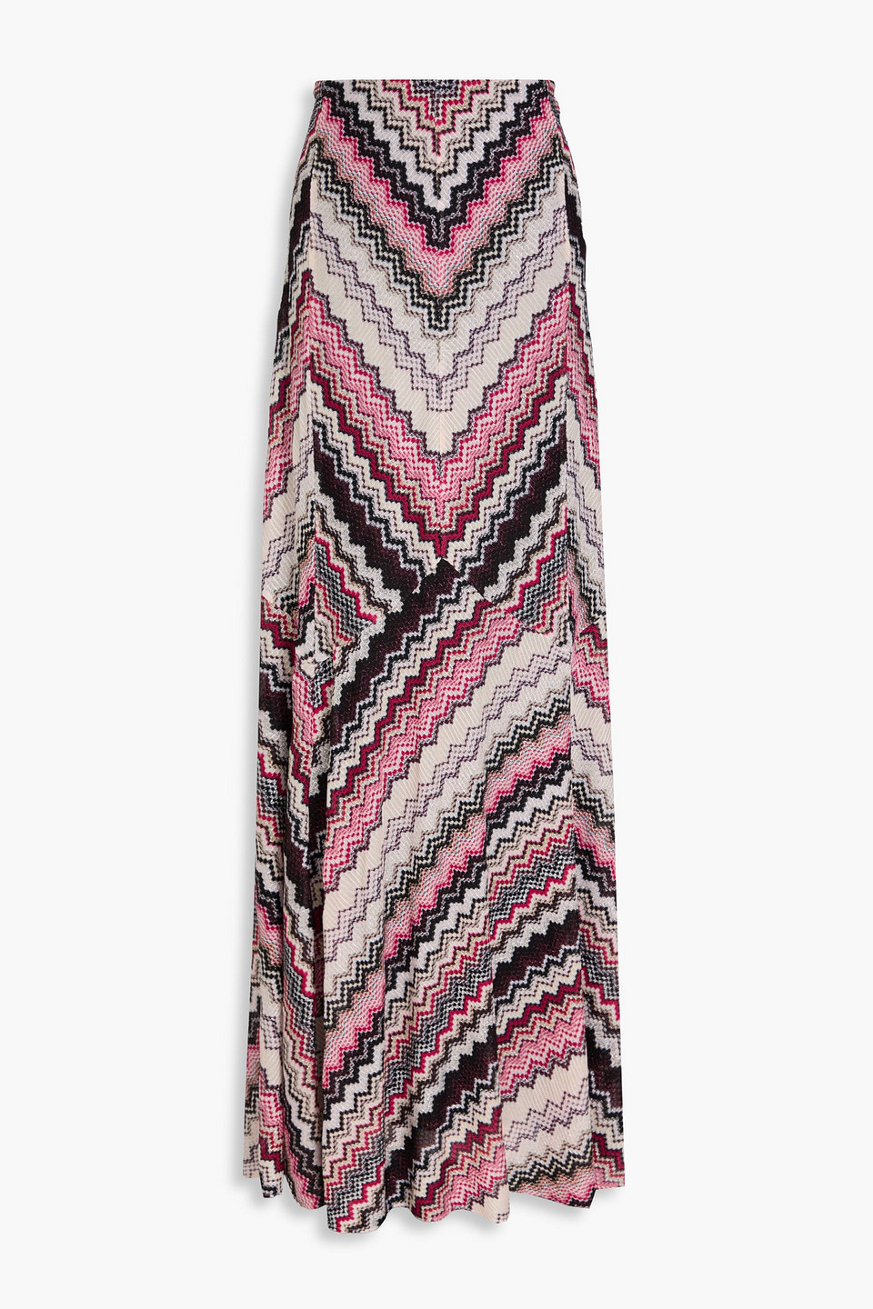Missoni Metallic Crochet-knit Maxi Skirt In Multi