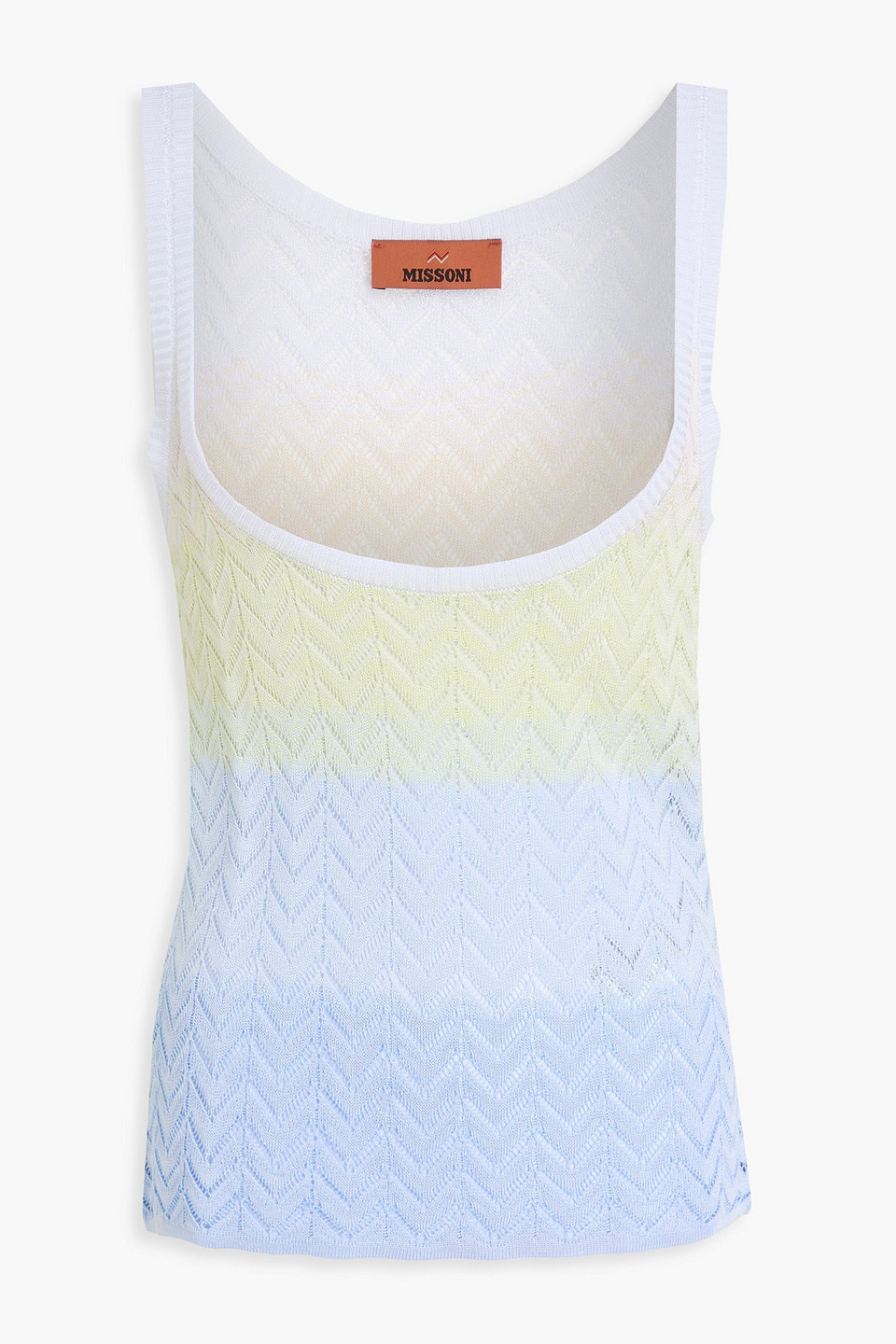 Missoni Crochet-knit Tank In Green