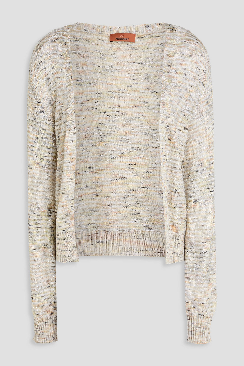 Missoni Sequin-embellished Crochet-knit Cardigan In White
