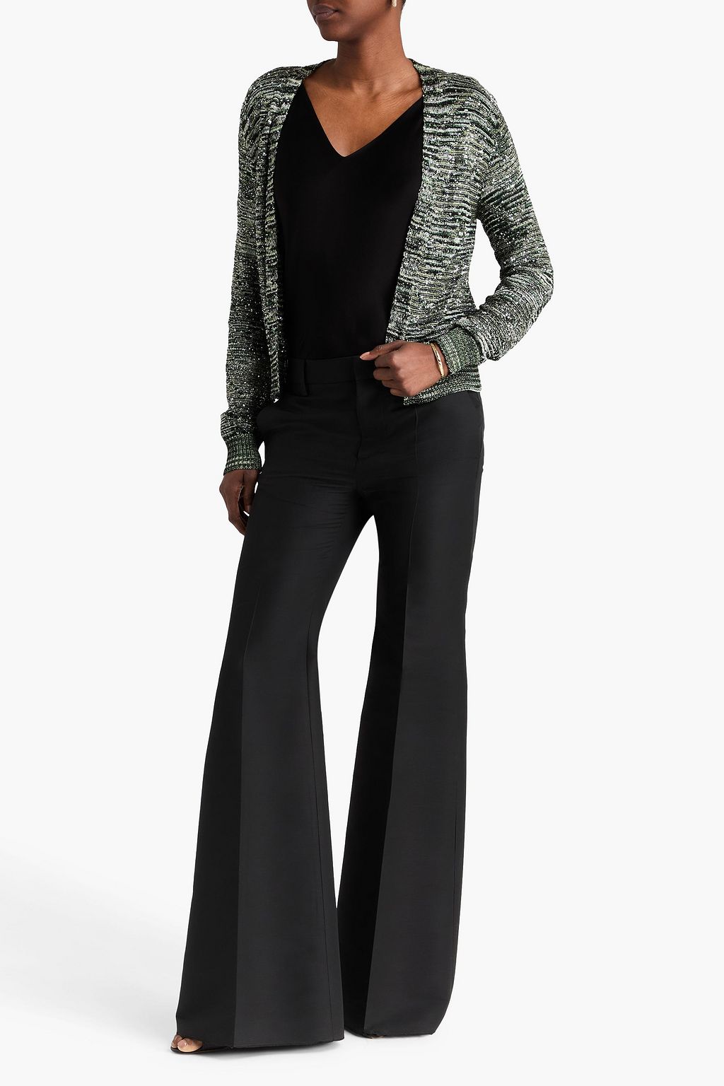 MISSONI Sequin-embellished crochet-knit cardigan | THE OUTNET