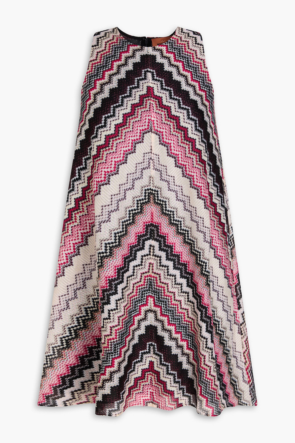 Missoni Metallic Crochet-knit Mini Dress In Multi