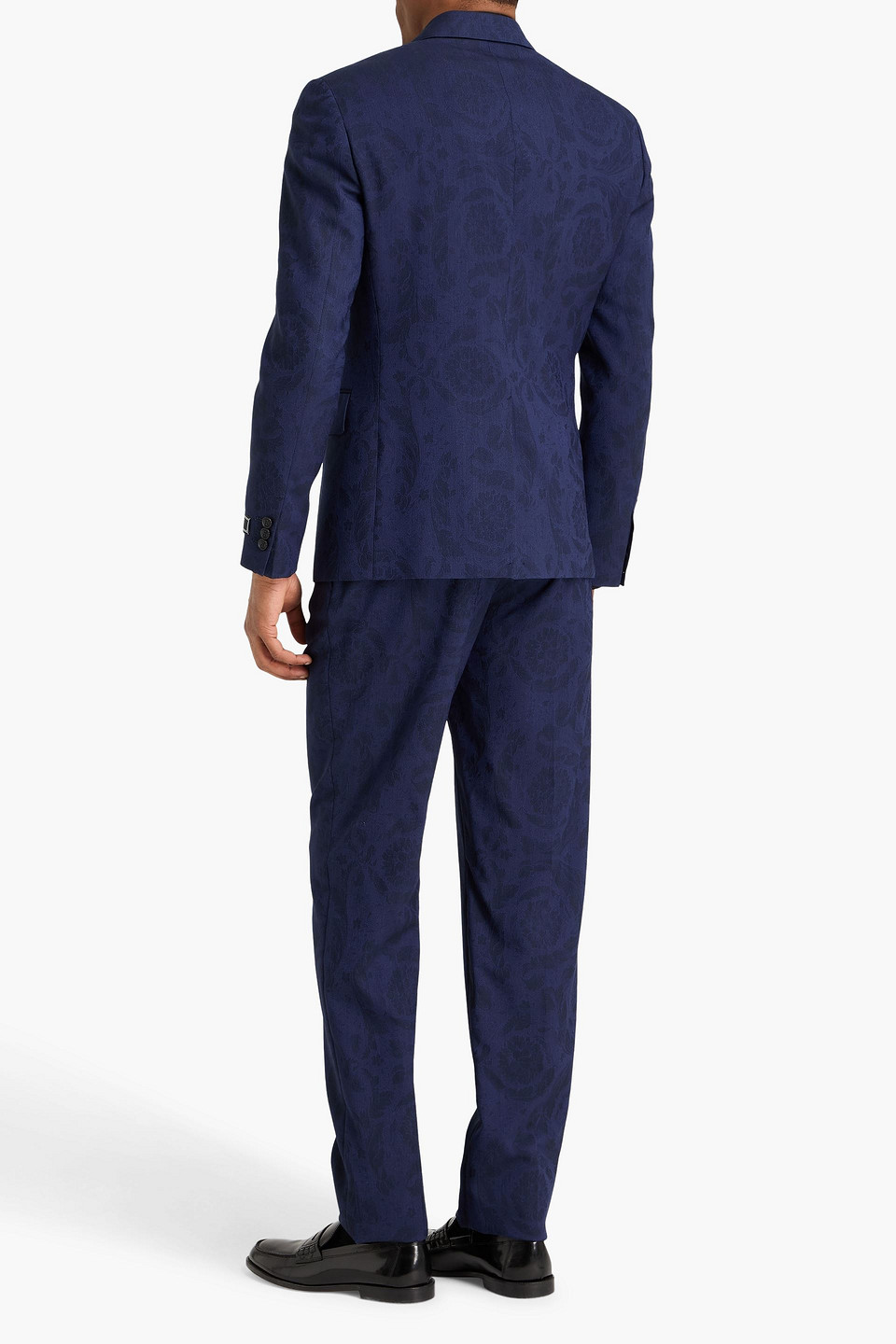  Versace - Wool-jacquard Suit Jacket - Blue - It 46 