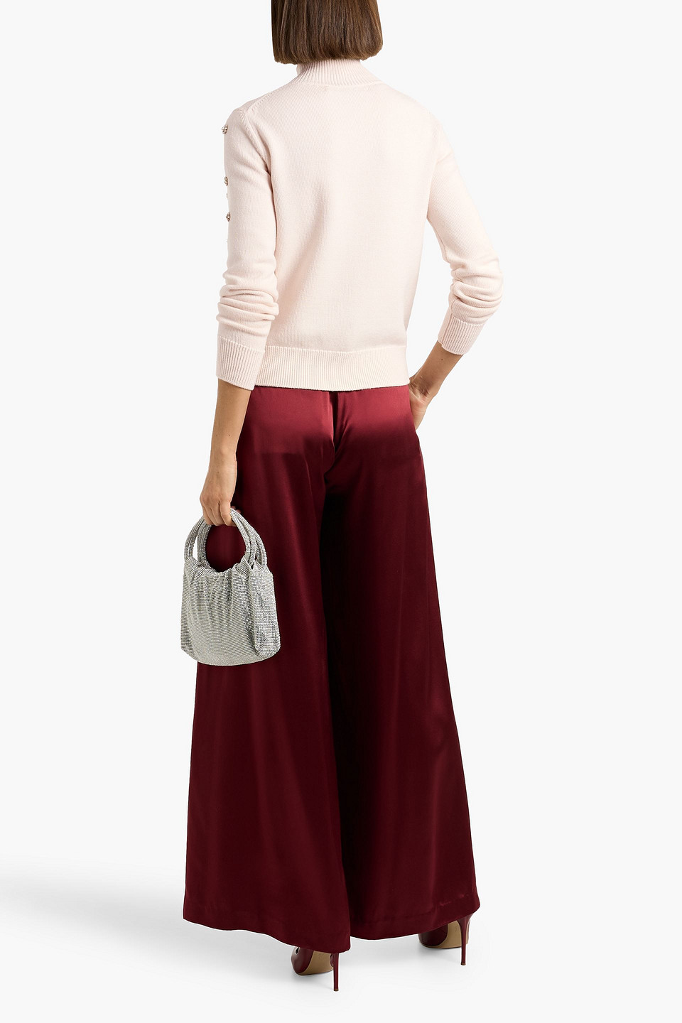  Oscar De La Renta - Wollpullover Mit Kristallverzierung - Pink - M 