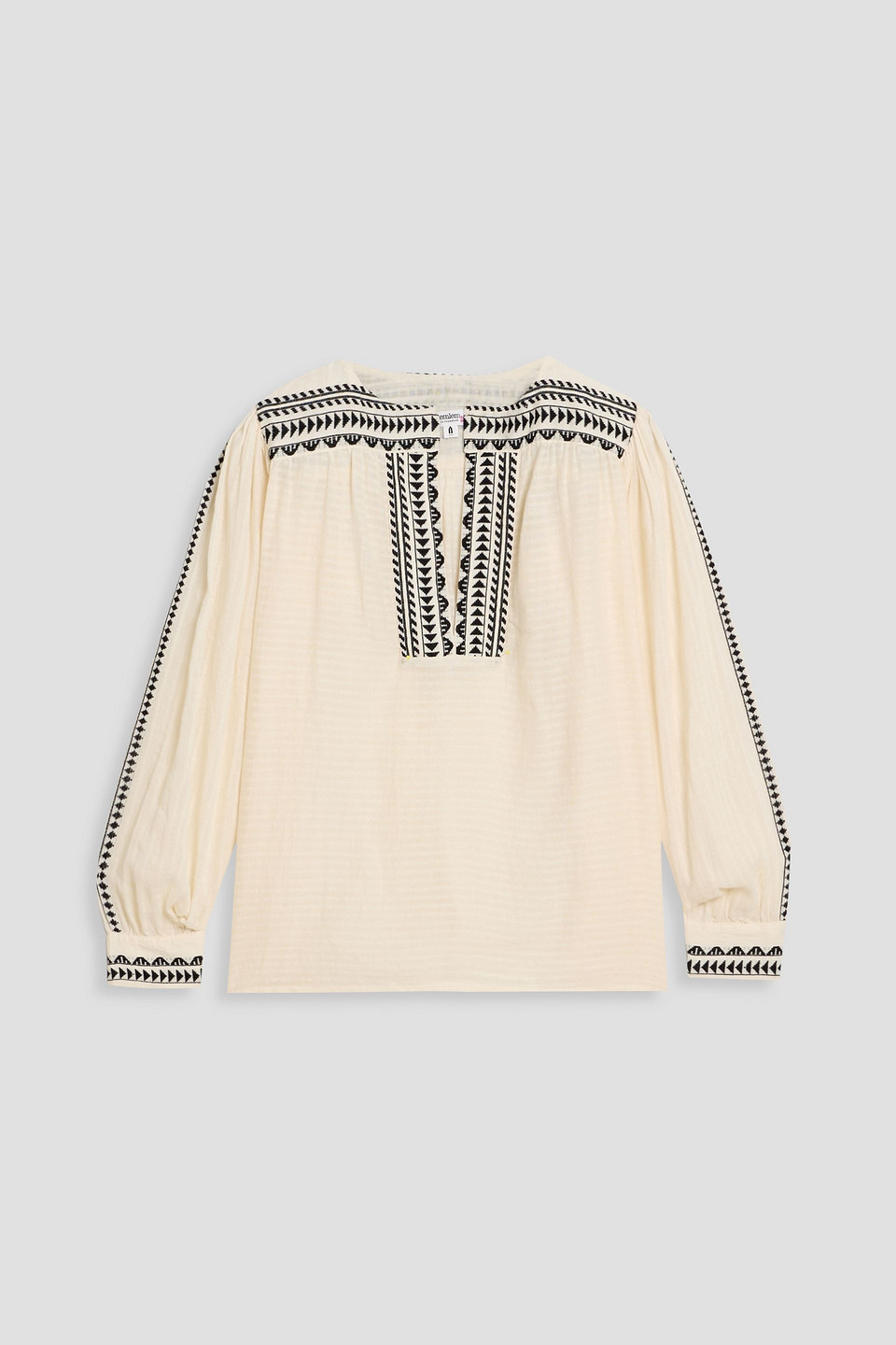 Lemlem Dera Embroidered Cotton Top In Multi