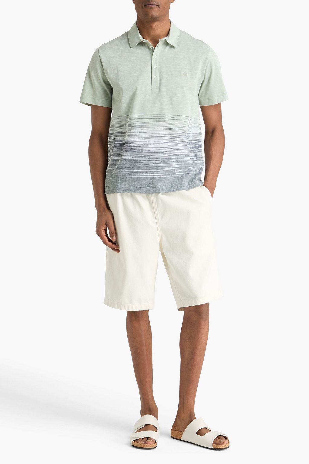 MISSONI Cotton and linen-blend polo shirt | THE OUTNET