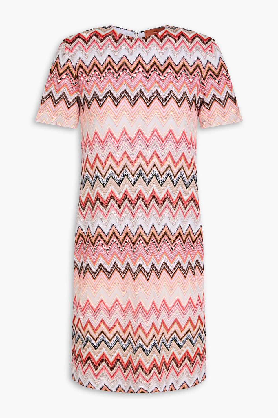 missoni - crochet-knit cotton-blend mini dress - orange - it 38