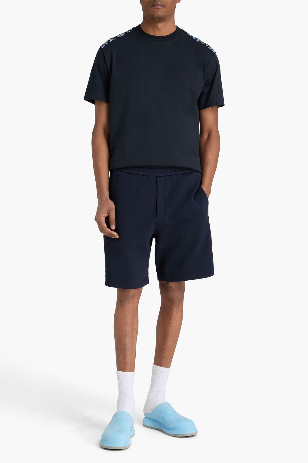 MISSONI Crochet-trimmed cotton-jersey T-shirt | THE OUTNET