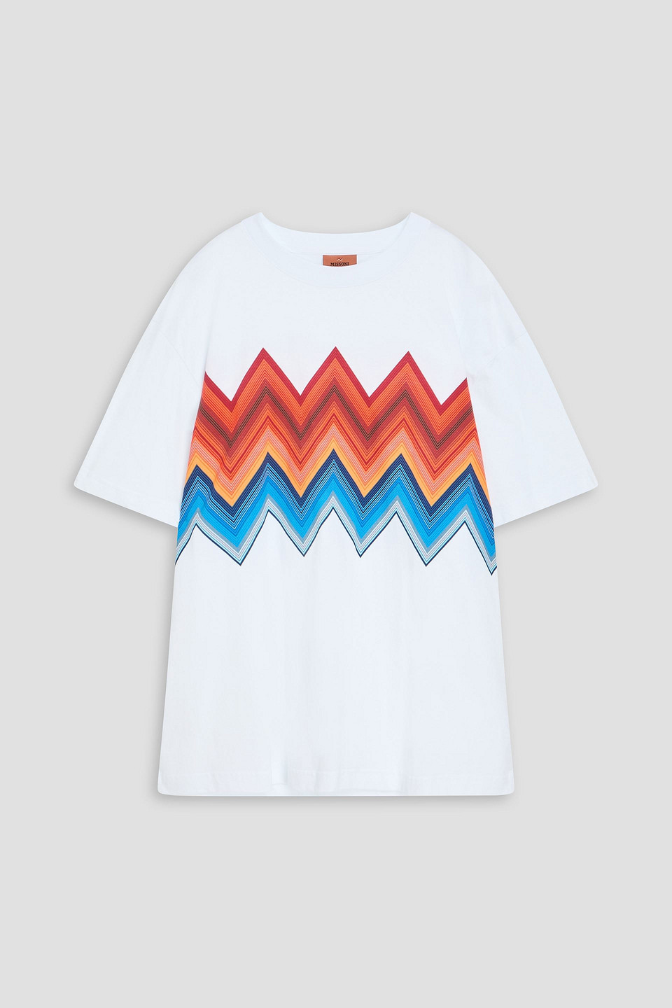 missoni - printed cotton-jersey t-shirt - white - s