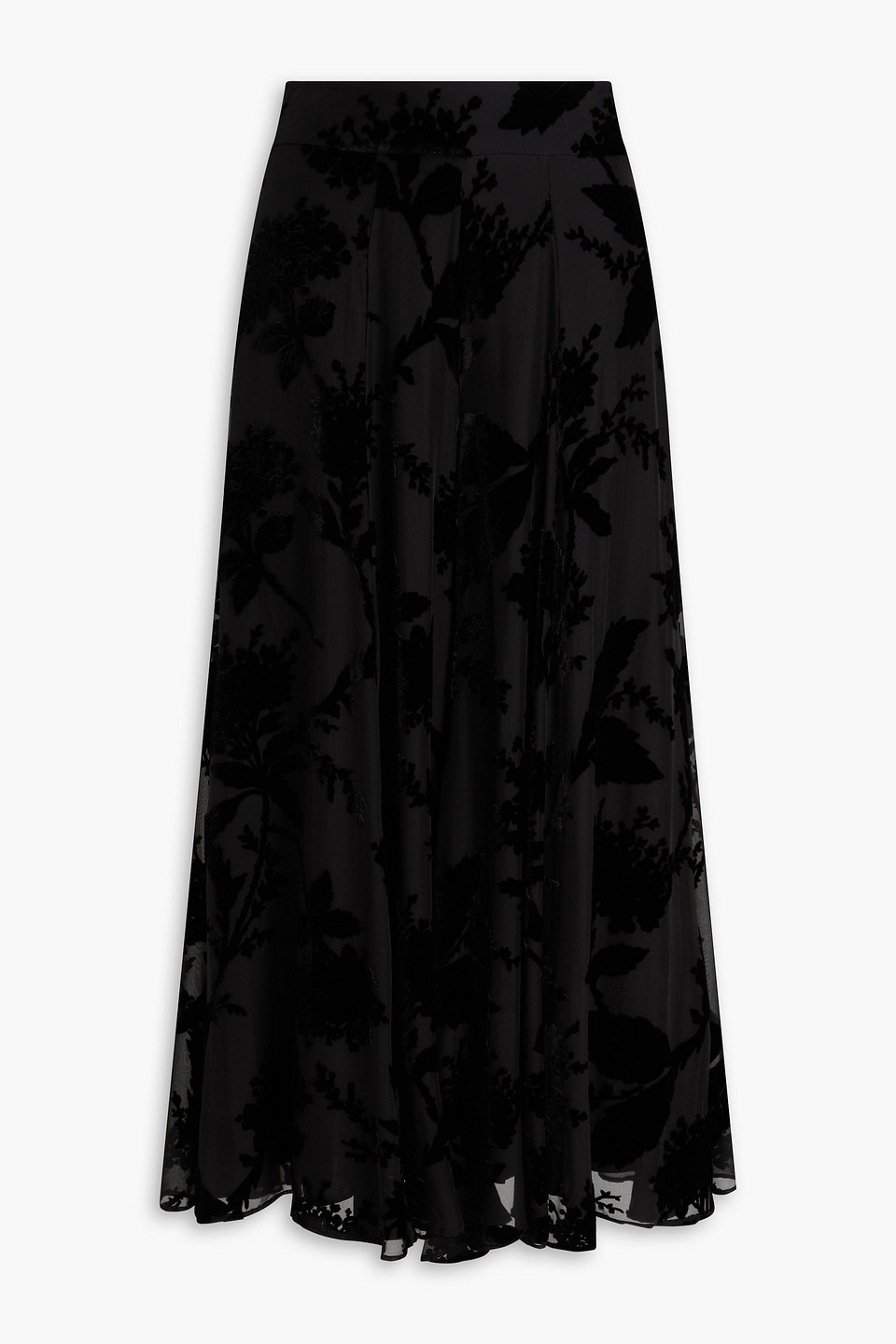 Zimmermann Culottes Aus Devoré-chiffon In Black