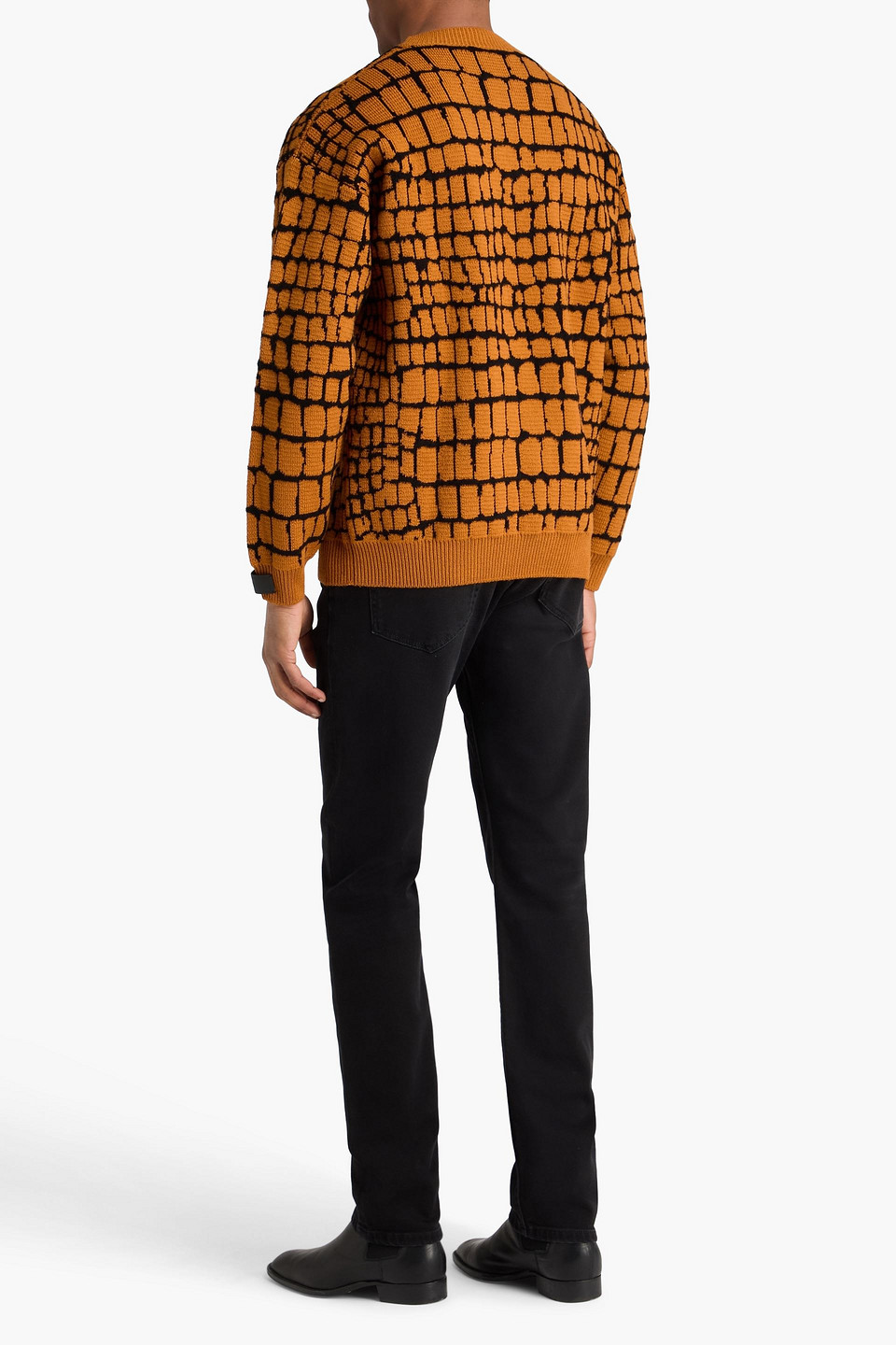  Versace - Pullover Aus Jacquard-strick Aus Wolle Und Wollmischung - Braun - It 50 