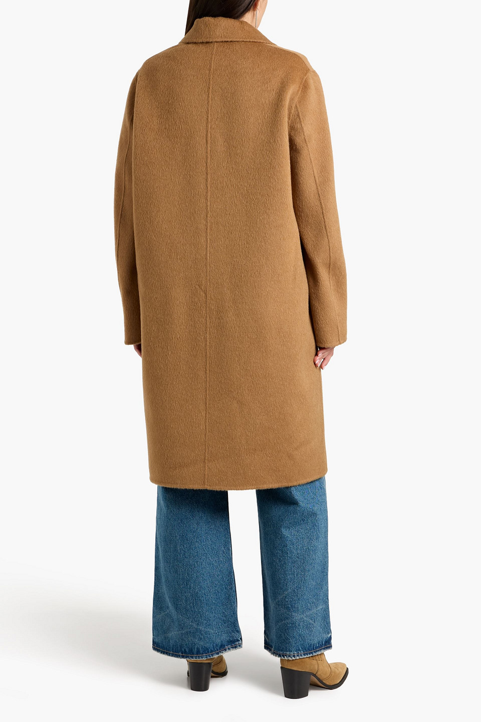 Acne Studios Wool And Alpaca-blend Coat In Brown