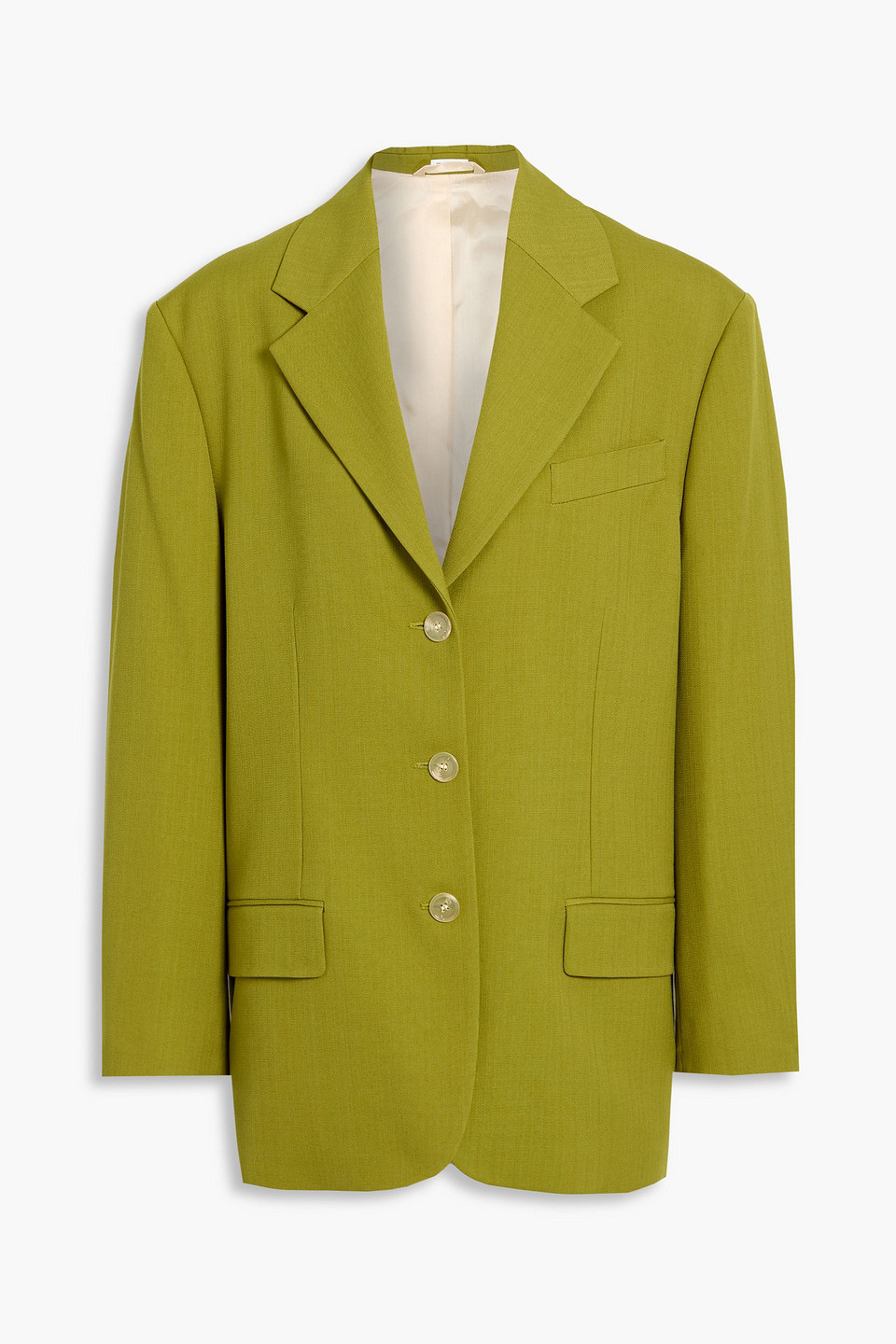 Acne Studios Woven Blazer In Green