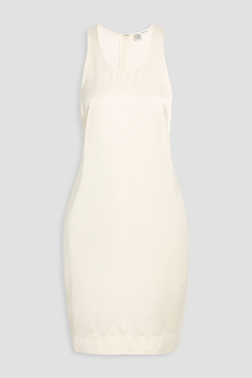 Totême Satin Mini Dress In Nude