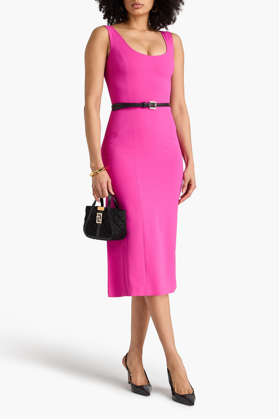  Versace - Midikleid Aus Crêpe - Pink - It 40 