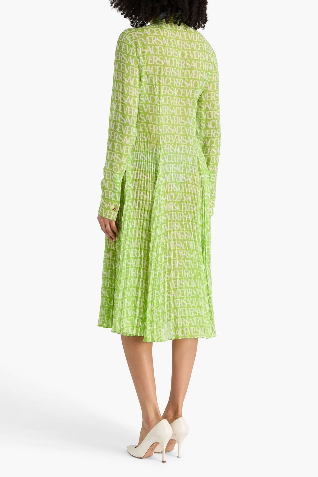 sachin and babi light blue dress Versace Wild Roses Long Sleeve Stretch Crepe & Chiffon Dress In Dusty  Lavander Pale Yellow - 82% Off