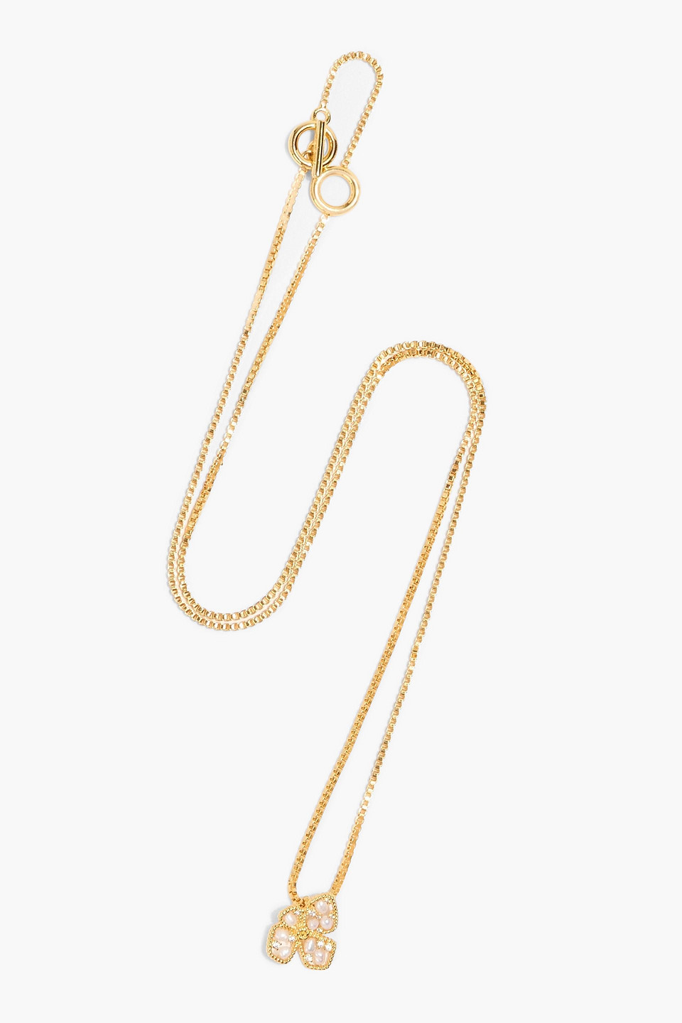 Zimmermann Gold-tone, Faux Pearl And Crystal Necklace