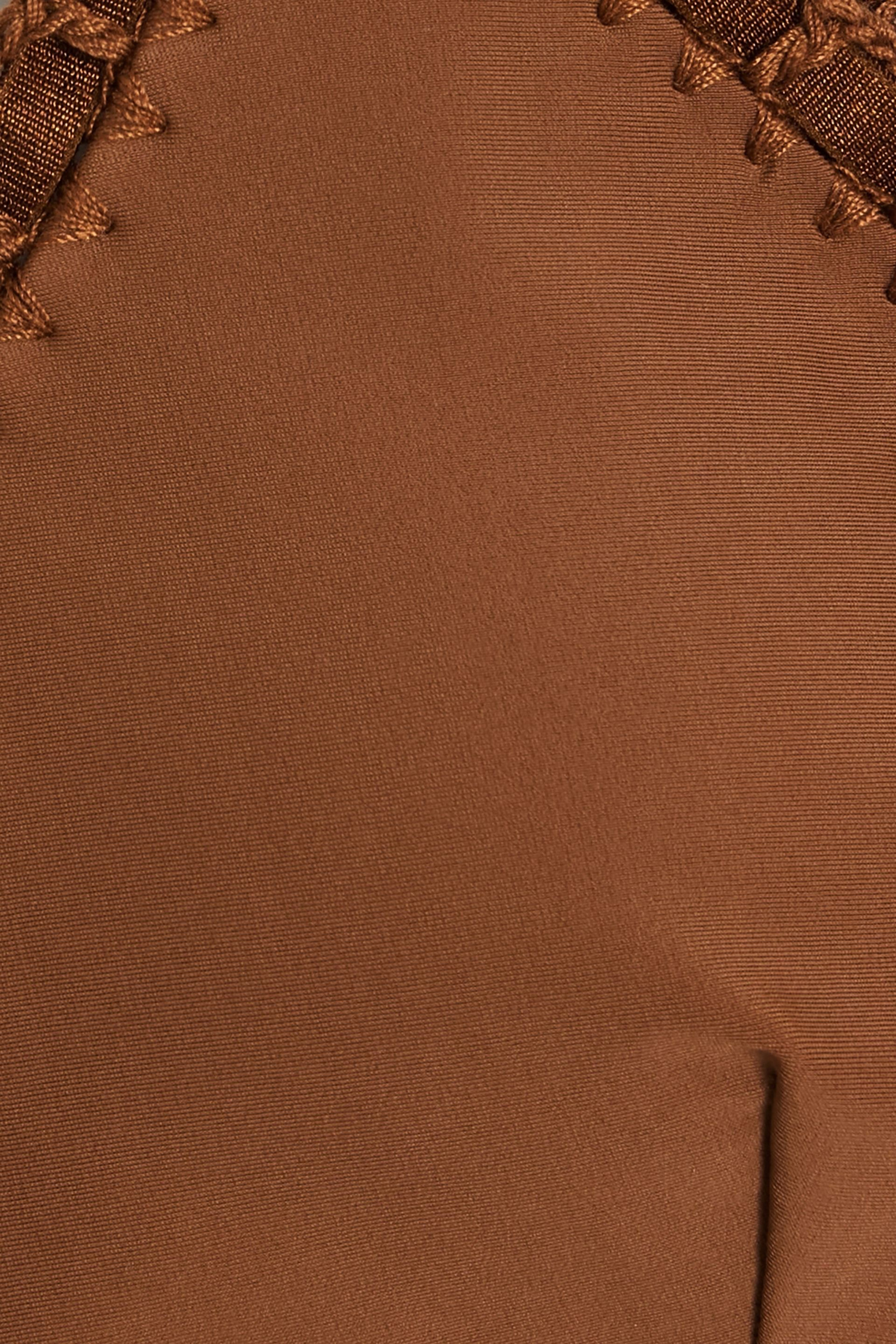 SIMKHAI Catina embroidered triangle bikini top