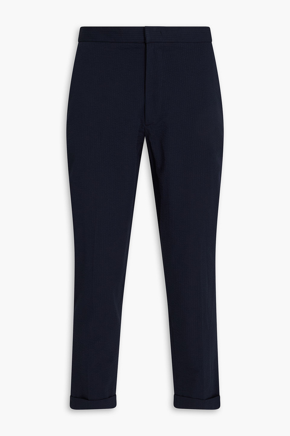 officine générale - joseph wool-seersucker pants - blue - it 44