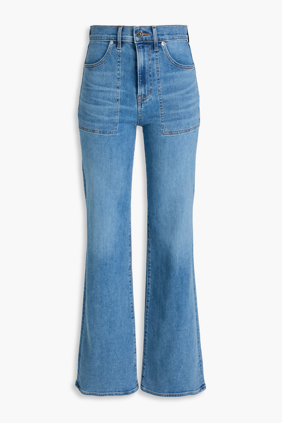 Veronica Beard Crosbie High-rise Wide-leg Jeans In Blue