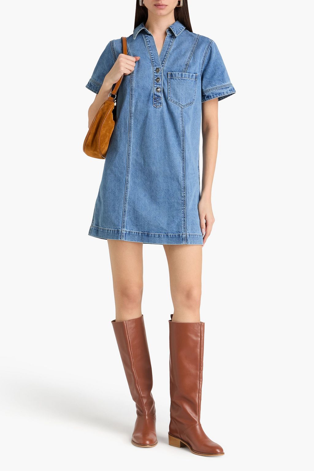 otto western denim dress Ladies Dresses Seed Denim Dress Otto Western Denim Dress Medium Wash Levi's US