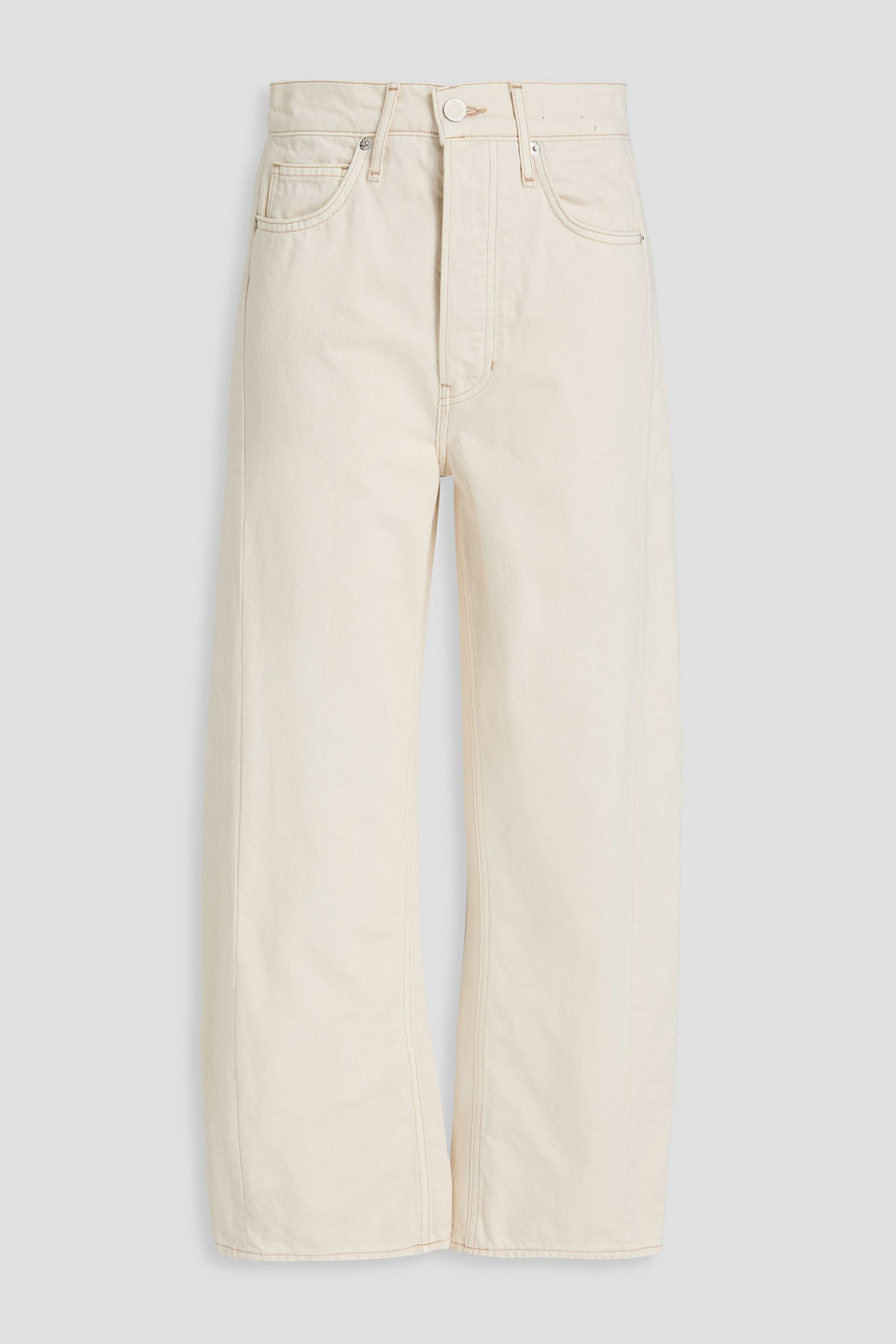 Veronica Beard Ryder High-rise Tapered Jeans In Neutral