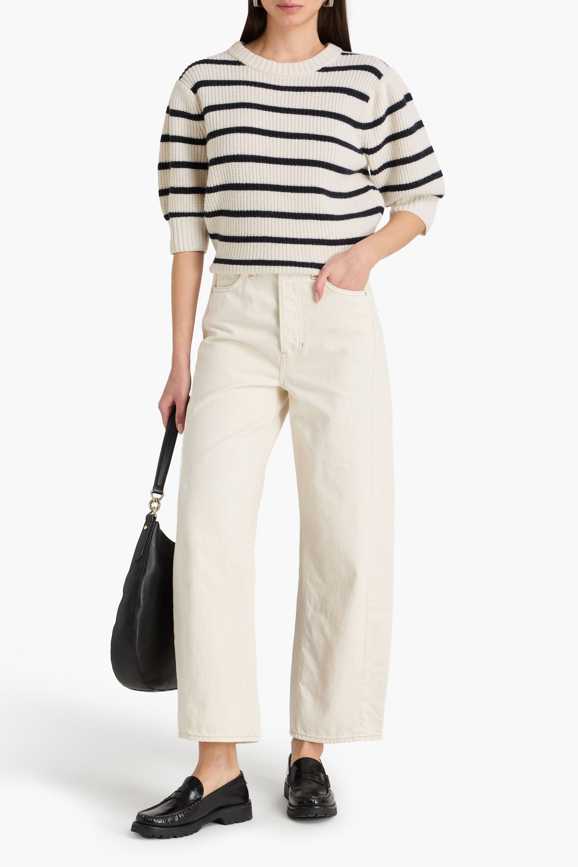 Veronica Beard Ryder high-rise tapered jeans