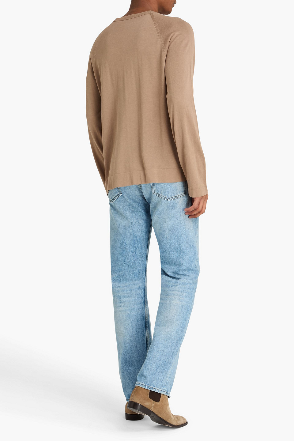  Officine Générale - Pullover „nate“ Aus Einer Lyocell-baumwoll-seidenmischung - Neutral - S 