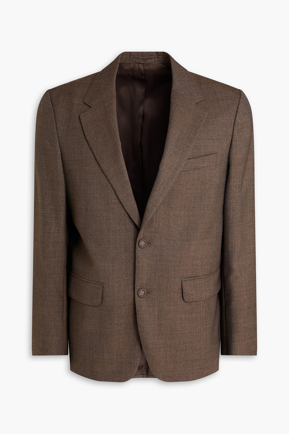 officine générale - kent wool blazer - brown - it 52