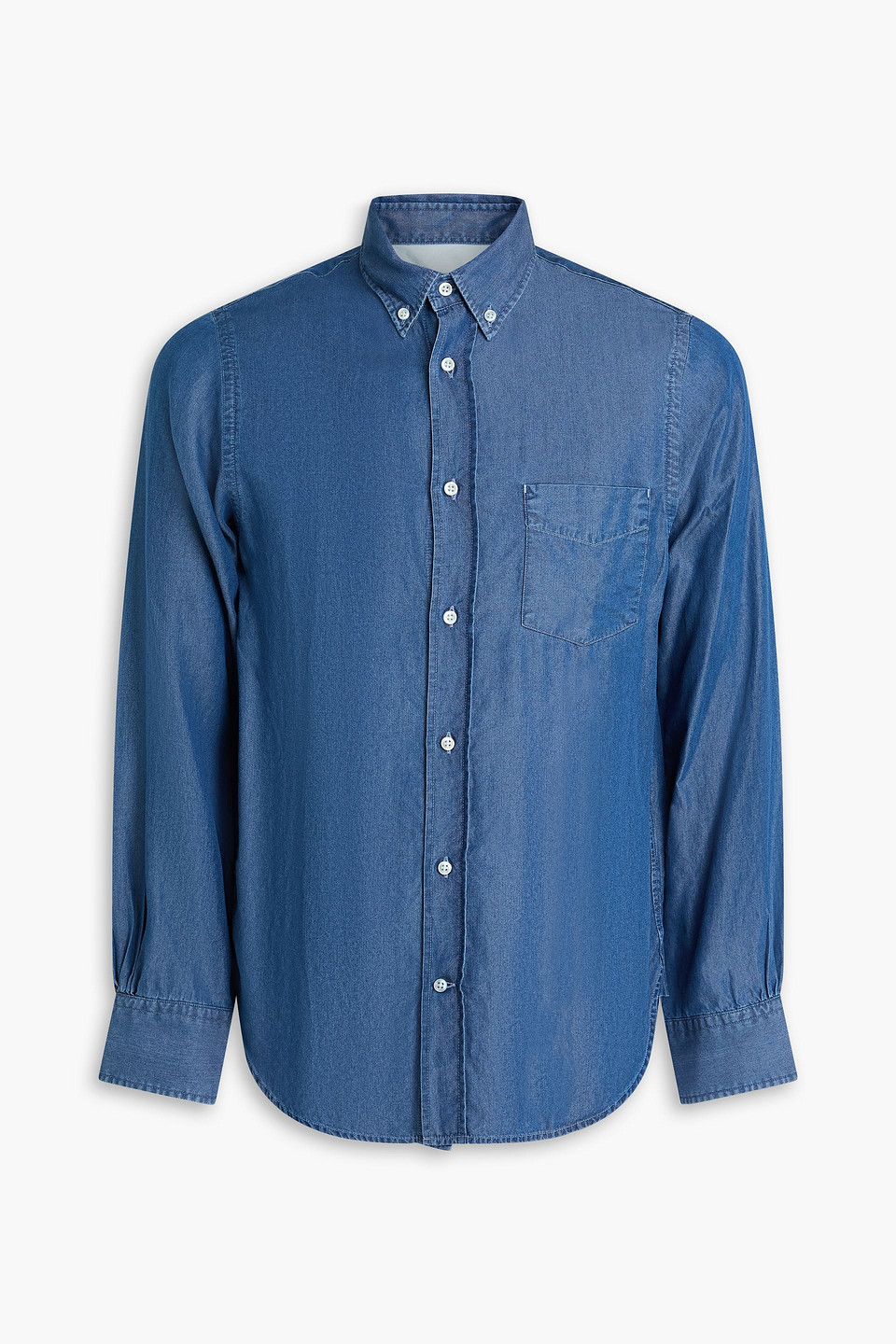 officine générale - bart lyocell shirt - blue - xs