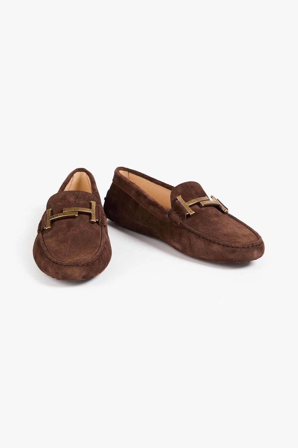 TOD'S Double T suede loafers | THE OUTNET