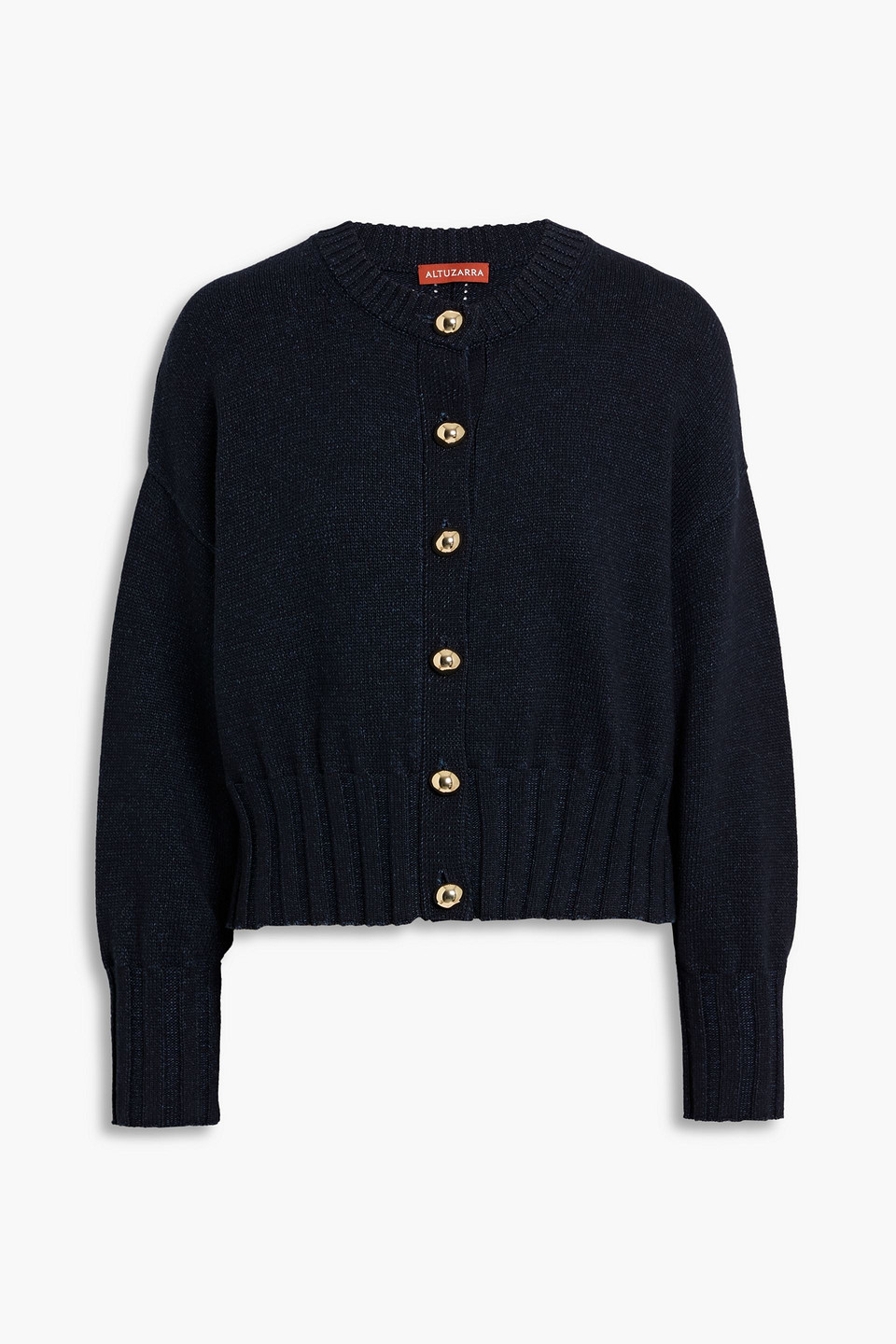 Altuzarra Liam Cotton-blend Cardigan In Blue