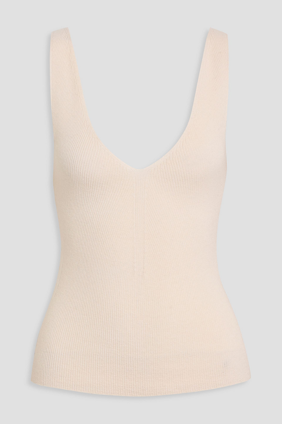 Altuzarra Ribbed Cashmere Top In Neutral