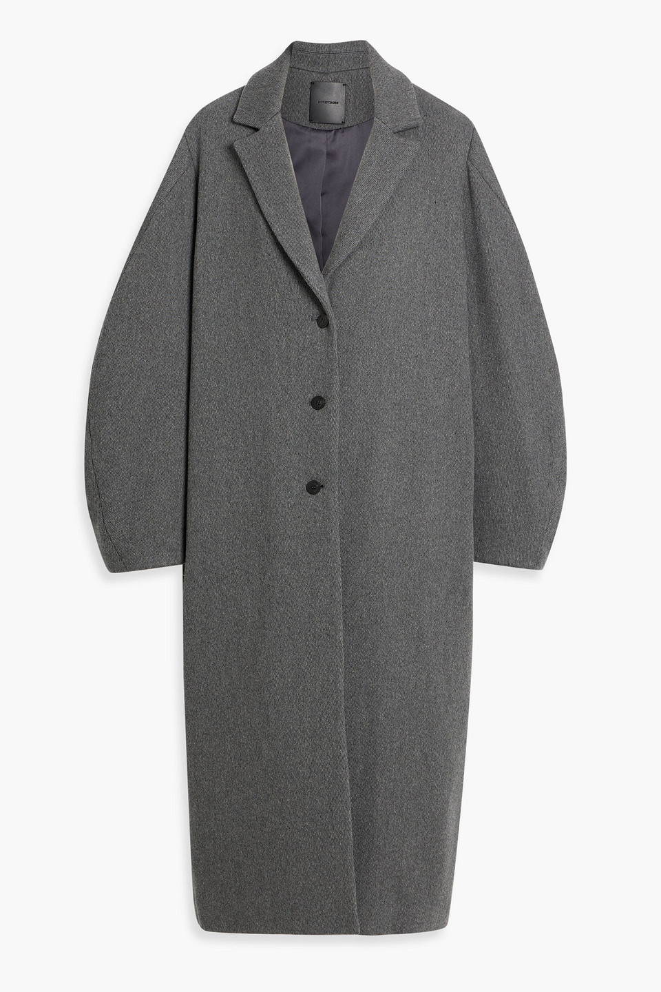 Le 17 Septembre Wool-blend Twill Coat In Gray
